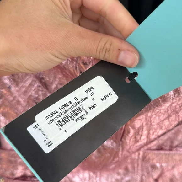 VersaceLaminated Leather Strapless Minidress